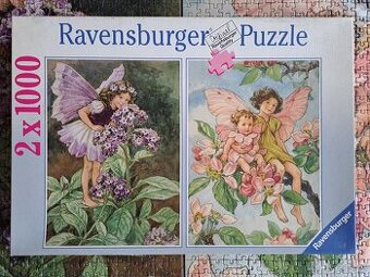 Puzzle 2x 1000 Ravensburger/Květinové víly
