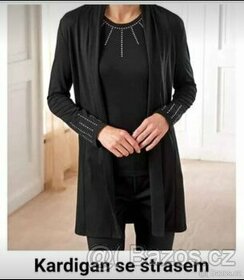 Dámský černý kardigan