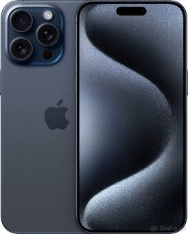 iPhone 15 Pro Max 256GB Blue Titanium - STAV NOVÝ