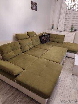 Sedací souprava var U šíře 3.  rozkádací