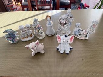 Porcelánové sošky . Cena za komplet