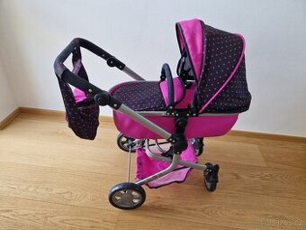 Kočárek pro panenky Bayer Chic Mika 2v1