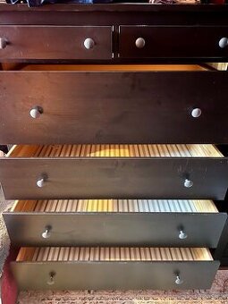 Komoda HEMNES z Ikei 2x černá