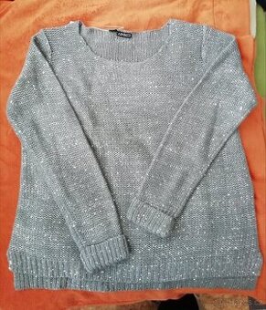 NOVÝ - Svetr slabší Zn. Esmara, barva šedá, vel. 44/46