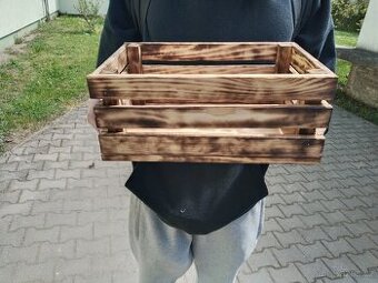 Opálená ručně vyráběná krabička