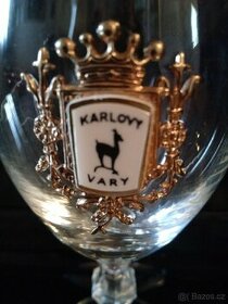 Karlovarská,vývozní sklenička ze 60'let.