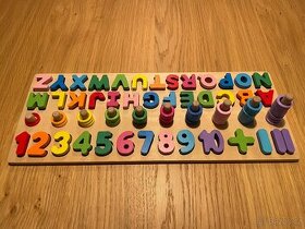 Dřevěná abeceda s čísly - 1