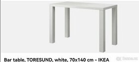 Ikea barový stůl bílý