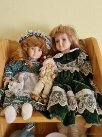 SLEVA Prodám starožitné porcelánové panenky a skřítka.