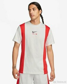 Nike Air Essential White Red T-Shirt vel.XXL