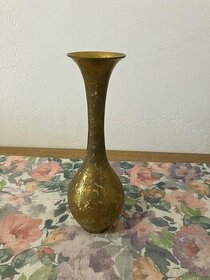 Starožitná mosazná váza Indie