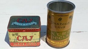 Retro krabičky na čaj a kávu - vzpomínka na 70. léta