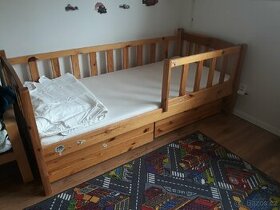 Borovicová postel 180x80