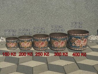 Retro květináče 4 barvy různé ceny víc kusů viz foto