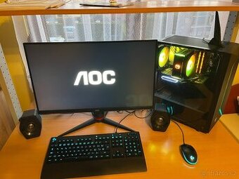 Prodám PC sestavu s monitorem AOC, i5 + 4060Ti - záruka