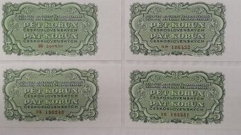 5korun Československých 1953 UNC
