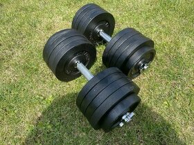 Jednoruční činky 2x47,5 Kg průměr 30 mm i 25mm,Český výrobek
