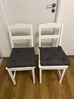 2x IKEA židle Hauga s sedáky Malinda