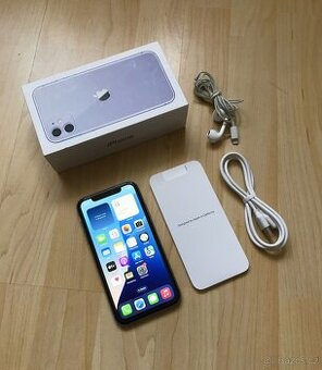 ‼️ iPhone 11 128GB Fialový / KRÁSNÝ TELEFON ‼️