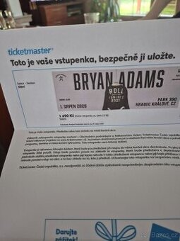 Bryan Adams 2 lístky