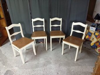 Prodám 4 x hezké selské židle z masivu