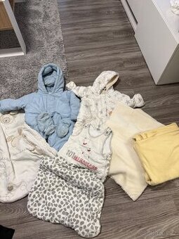 Zimní kombinézy vel 68+62-68