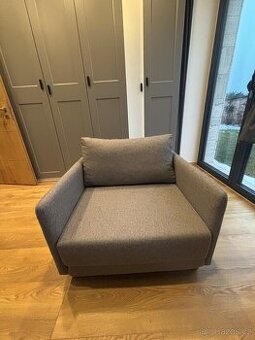 Rozkládací křeslo NORODDEN světle šedá - 1