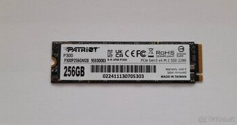 Patriot P300 256GB - zánovní 100% stav