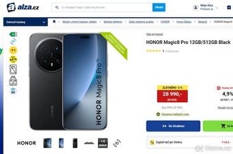 HONOR Magic8 Pro - black nový nepoužitý