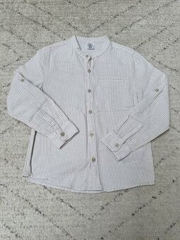Nová chlapecká pruhovaná košile vel 128 pro 7-8 let