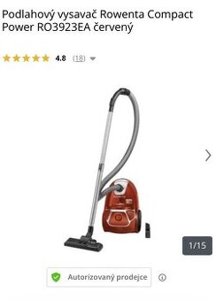 Vysavač Rowenta Compact Power červený