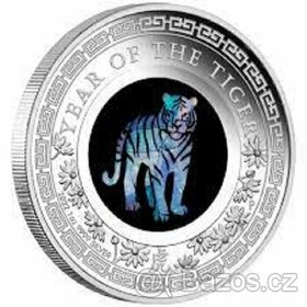 1 oz mince Rok tygra opal 2022 Year of the Tiger