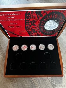 kompletní serie Lunar 3 v etui 5x 1/2oz stříbrné mince - 1