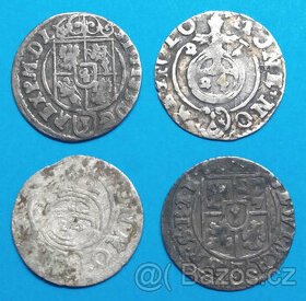 starožitné stříbrné mince Polsko...