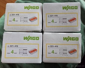 WAGO svorky 221-415 sada 25ks (zavírací 5x)