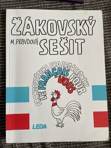 Žákovsky sešitu francouzština pro začátečníky.