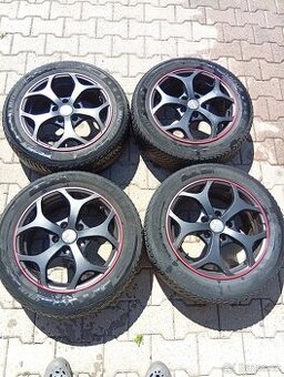 Prodám ALU kola 5x112, zimní pneu 205 55 16, 6,5jx16, Et 42