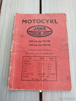 Jawa 250 350 kývačka originál návod k obsluze a udržování