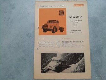 Tatra 137 NT - prospekt 1961 - tahač návěsů - [9.5. 2025] Sm