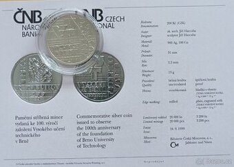 200kč ČNB 1999 - VTU v Brně