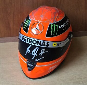 Michael Schumacher originální autogram replika helmy 1:2 - 1