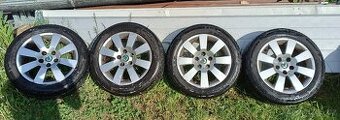 Alu kola ŠKODA, 5x112 7jx16 et37, pneu 205/55/16