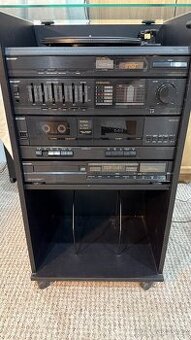 Věž SHARP W800H gramo, tape, CD