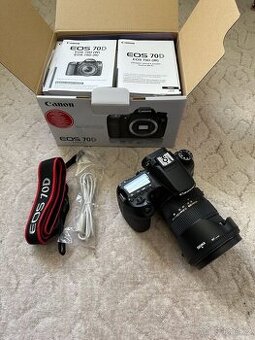 Canon 70D tělo + battery grip (+objektiv)