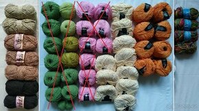 Příze (směs s bavlnou) od 25,-