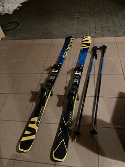 Lyže Salomon X-race "slalomky" 165cm/R13 + hole Ros.125cm