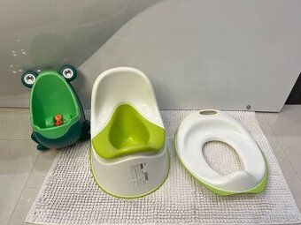 Set - nočník, prkénko na WC a pisoár žába