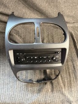 Kryt autorádia + autorádio Peugeot 206