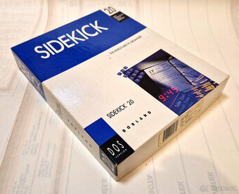 Retro krabicovy software Borland Sidekick 2.0 DOS