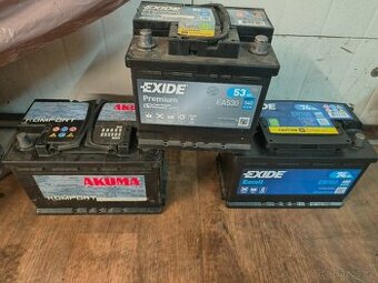 Autobaterie testované pristrojem použité